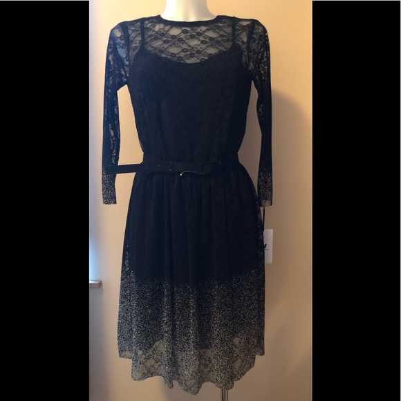W BY WORTH COLLECTION BORDER LACE DRESS👗Sz 4 - Picture 7 of 17